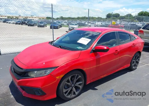 2020 Honda Civic Sport z USA, uszkodzony, nr VIN 2HGFC2F82LH540154